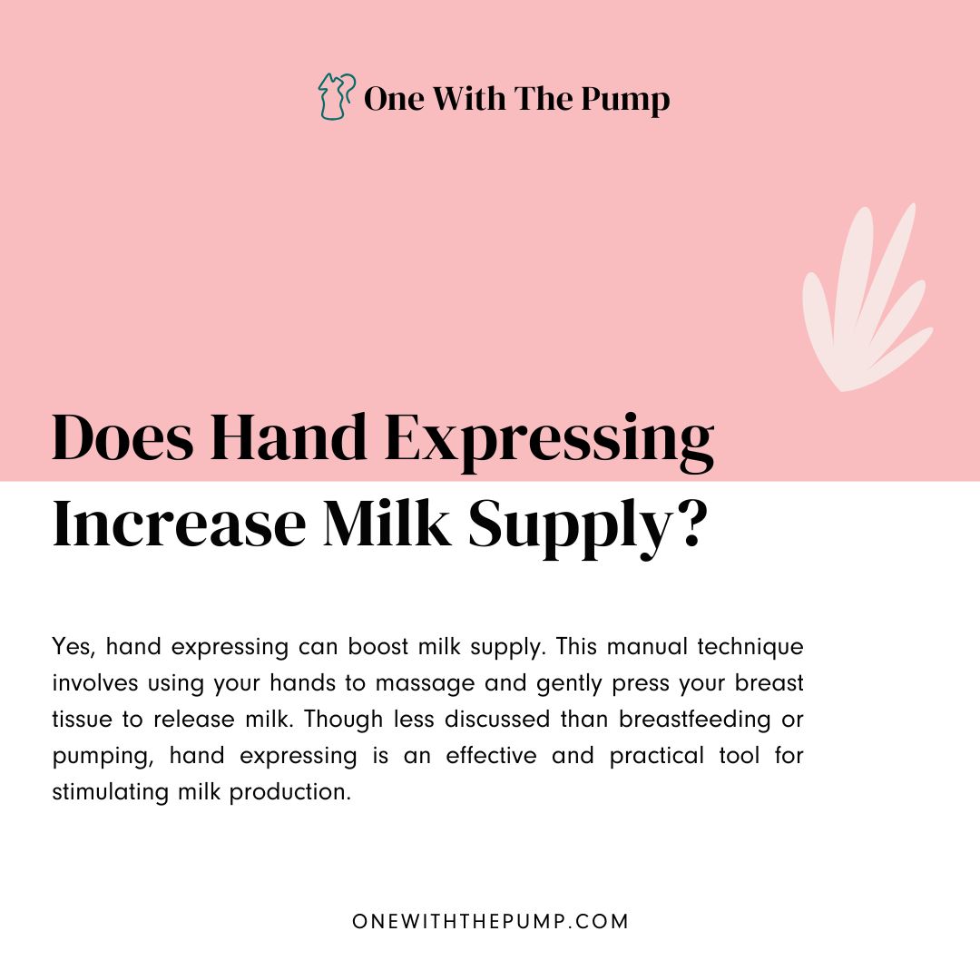 does hand expressing increase milk supply