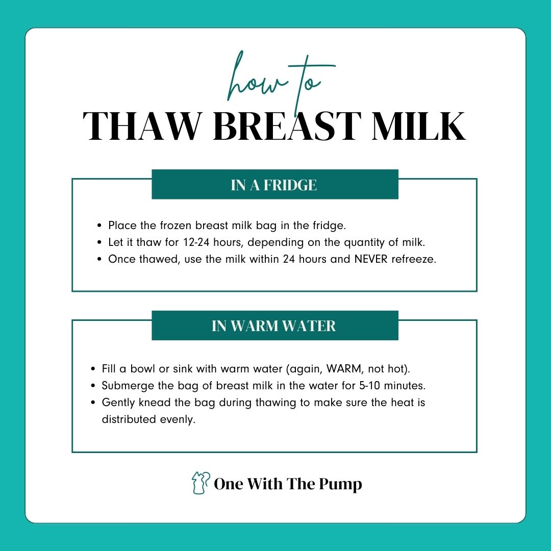 how to thaw breast milk