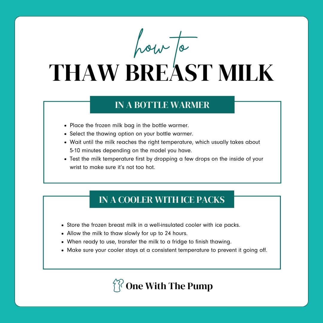 ways to thaw breast milk